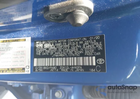 2020 Toyota C-Hr Xle from USA, damaged, VIN JTNKHMBX7L1076750